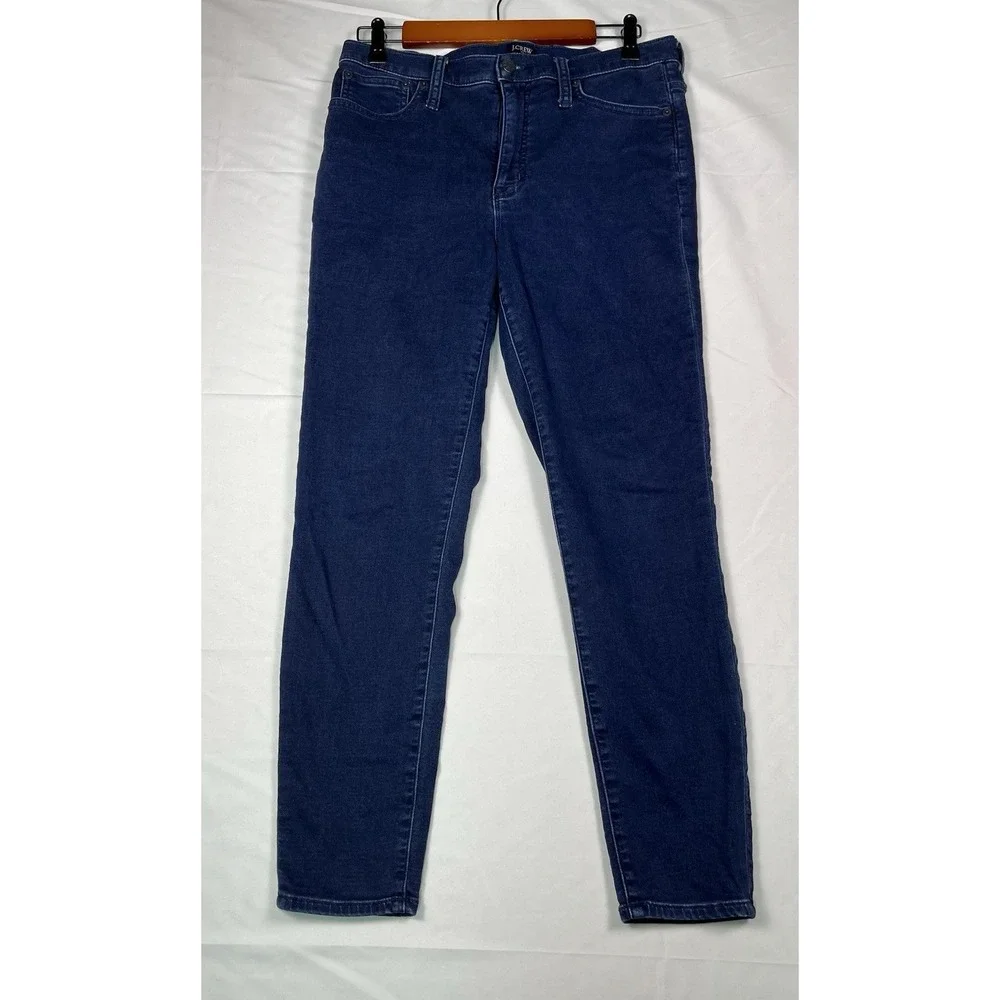 J Crew Mid-Rise Dark Wash Skinny Jeans‎ 9